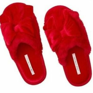 Victoria Secret Red House Slippers NWOT